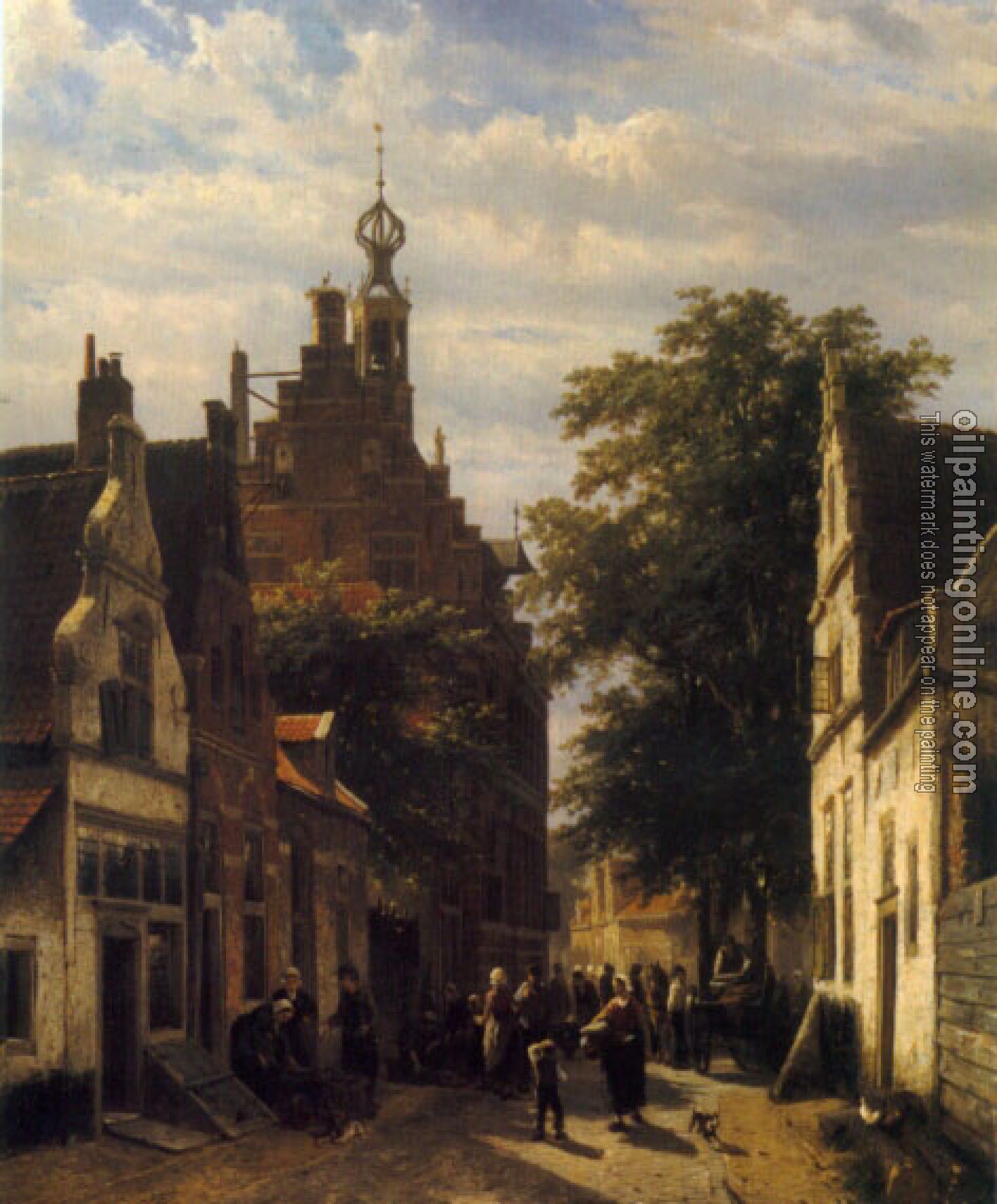 Springer, Cornelis - Street Scene